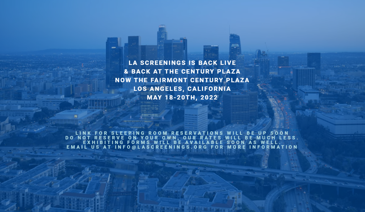 LA Screenings is back on May in presence