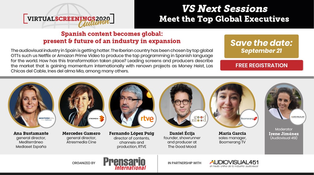 New panels and presentations confirmed for Prensario Virtual Screenings Autumn 2020