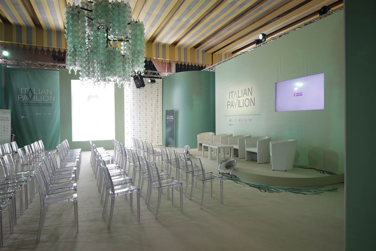The Italian Pavilion is a space full of special events during the 79th Venice Film Festival 