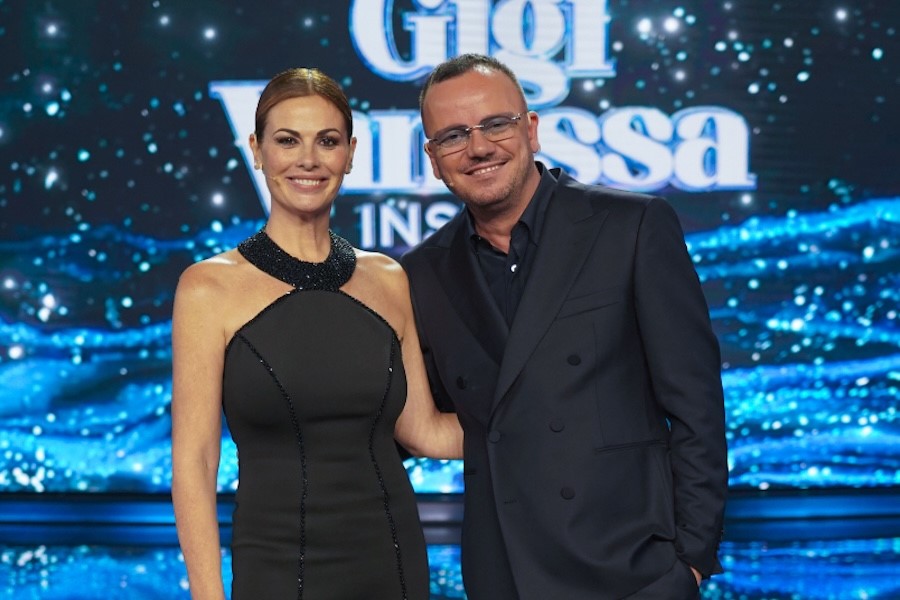 Wed, Nov 19, 2025: Canale 5 premiered new music-variety show with Gigi D'Alessio and Vanessa Incontrada (20.3%); rerun Montalbano (18.3%); La Corrida drops down (2.3% + 3.7%)