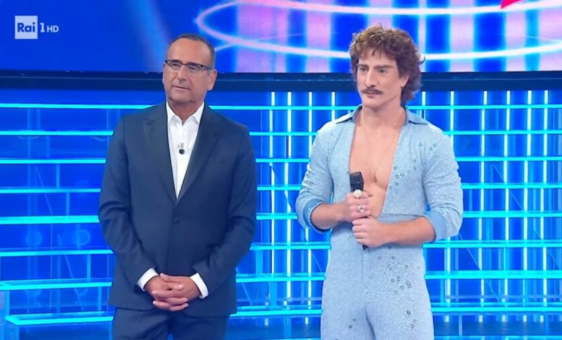 Fri, Oct 3, 2025: Tale e Quale Show increased and won pt slot (19.9%); Turkish drama Tradimento (14.8%); Bake Off (3.7%); Pechino Express (3.1%); debut for FarWest (2.6%) and Fratelli di Crozza (5.1%)