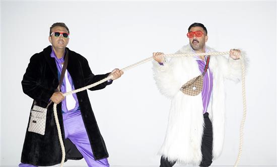 Comedian duo Pio & Amedeo are back with a new show Emigratis - La reckoning in prime time on Canale 5