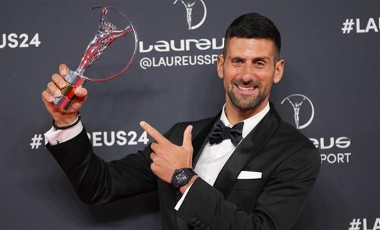 Serbian tennis star Djokovic became the Laureus World Sportsman of the Year for a fifth time