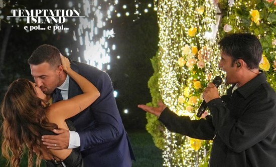 Mon, Sep 22, 2025: Special episode of Temptation Island E Poi... E Poi... (18.5%) beated Rai 1's TV movie Purché Finisca bene (11.9%); boom in access prime time for La Ruota della Fortuna with over 5m (25.1%)