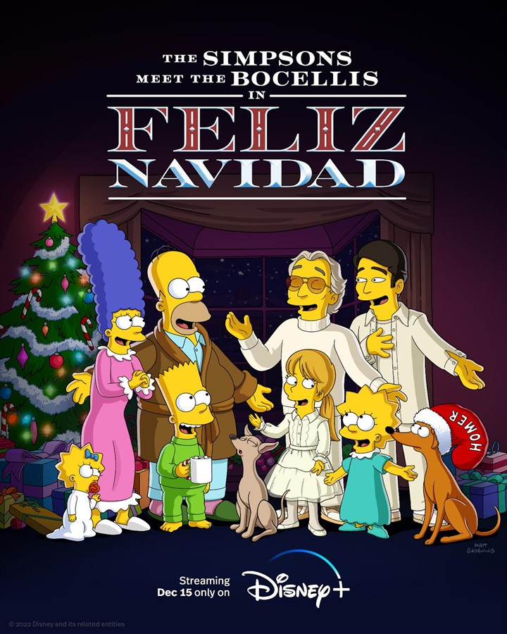 The Simpsons meet the Bocelli's Family for Christmas