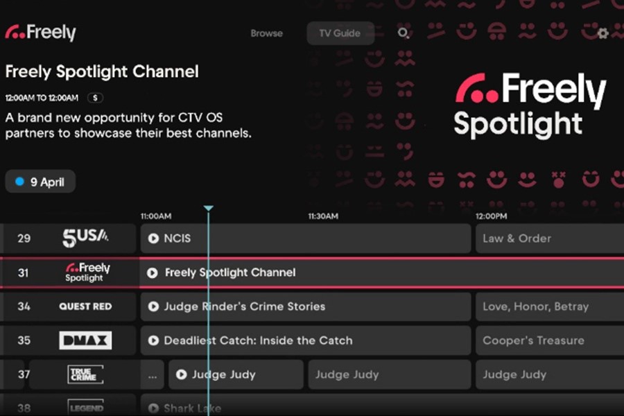 Freely Expands Monetisation Strategy with New Spotlight Channels Initiative for CTV OS Partners