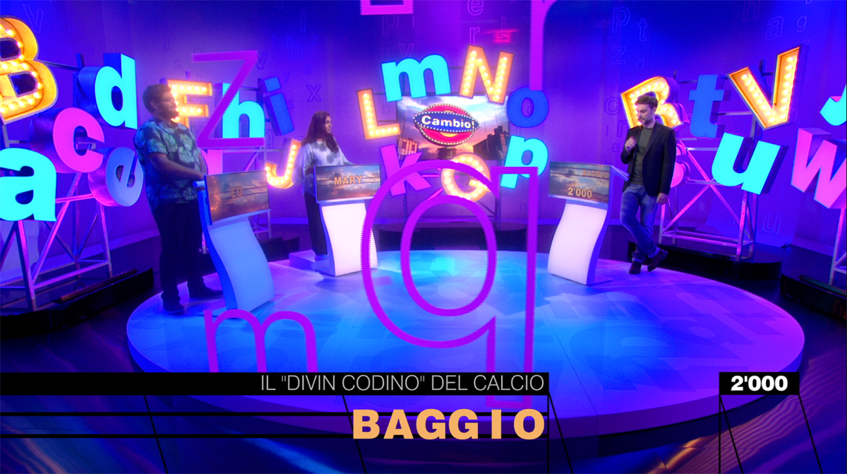 LA1 new game show Solo1lettera doubled the channel's average share with an audience share of 54.6% 