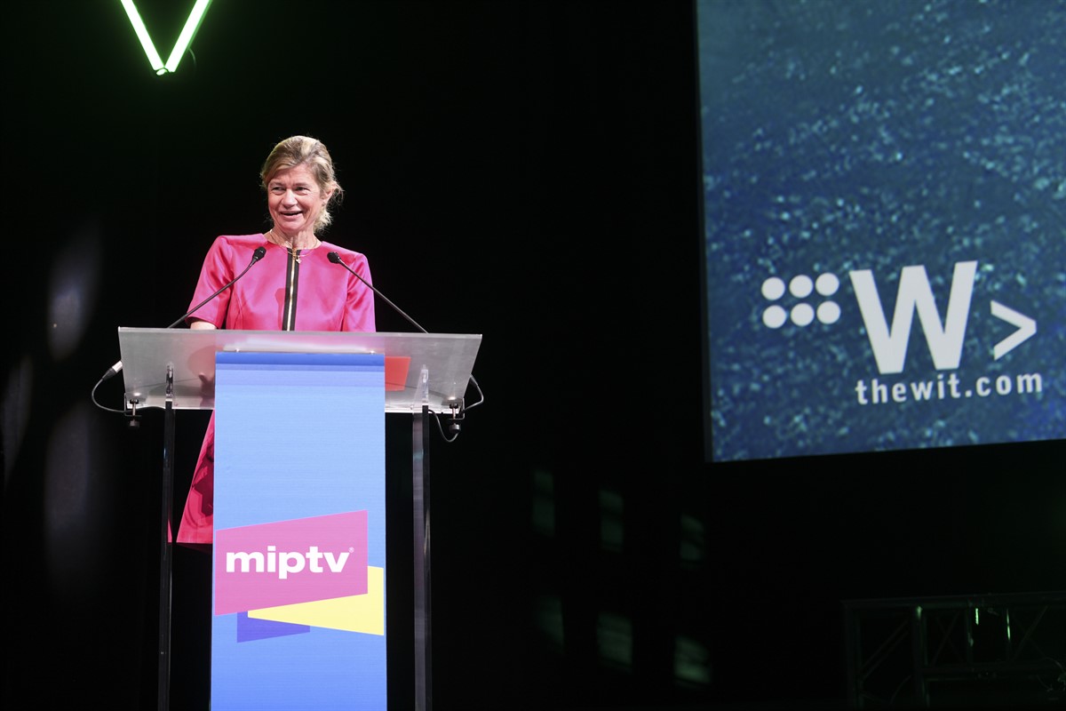 Virginia Mouseler opened the first day at MIPTV with her traditional presentation of HOT formats 