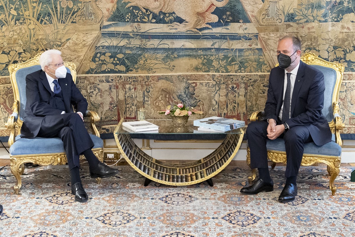 Andrea Scrosati CEO of Fremantle received by Italian President Sergio Mattarella