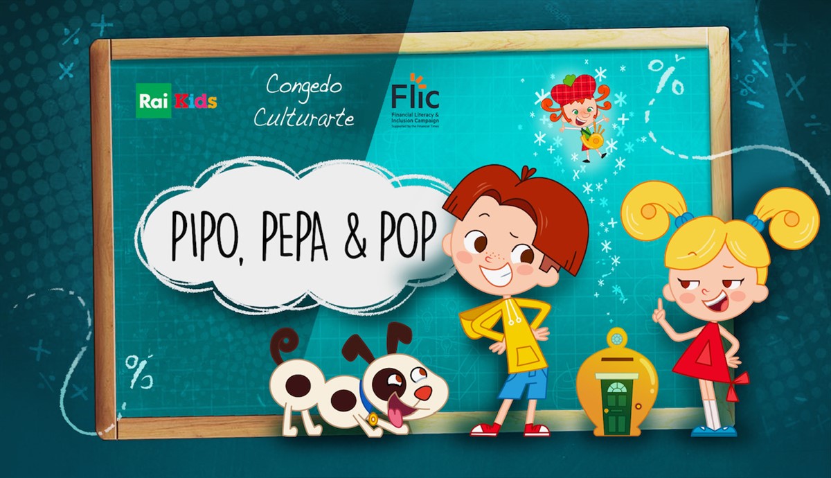 New Rai's animated series Pipo, Pepa e Pop to introduce children to economy and finance
