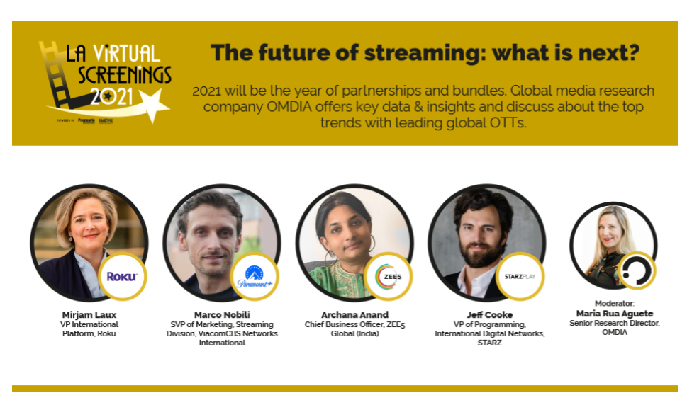 LA Virtual Screenings opened with 2 panels about the future of streaming and Globo new series 