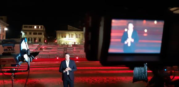 Former Italian Prime Minister Matteo Renzi at MIPCOM for Florence