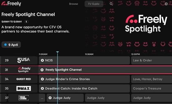 Freely Expands Monetisation Strategy with New Spotlight Channels Initiative for CTV OS Partners