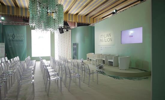 The Italian Pavilion is a space full of special events during the 79th Venice Film Festival 