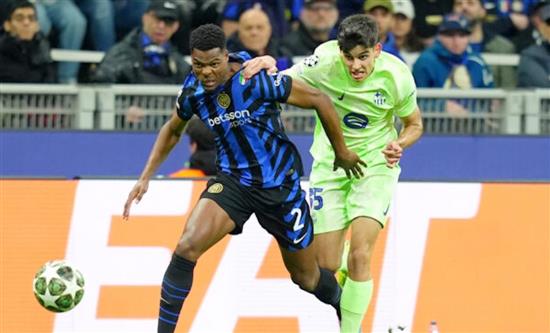Tue, May 6, 2025: TV8's Champions League Inter VS Barcellona won pt slot with 27.3%; Turkish drama Tradimento (10.5%); Belve (6.4%)