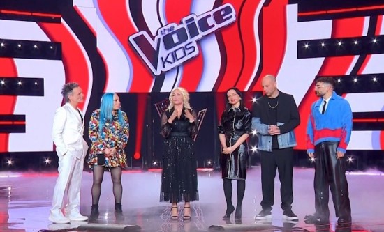 Sat, Feb 7, 2026: The Voice Kids (21.6%) closes in on C'è Posta per Te (23.9%) in prime time slot